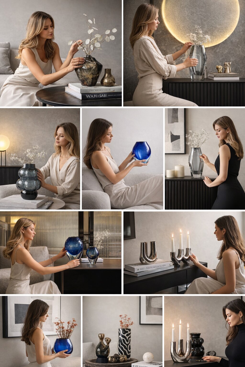 ваза как акцентный арт-объект в гостиной