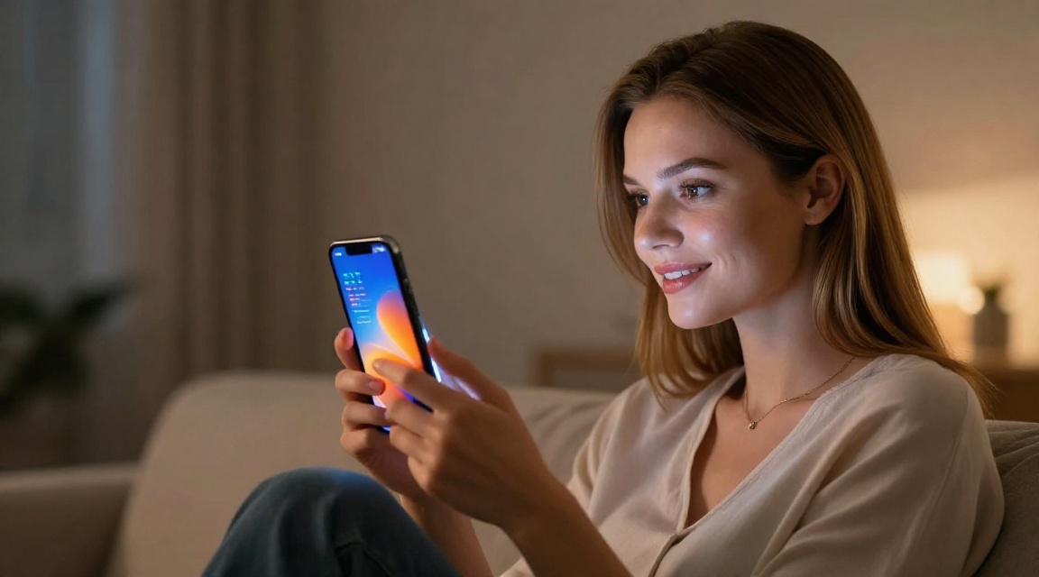 Женщина скачивает приложение Фонбет на телефон Android — пошаговая установка последней версии