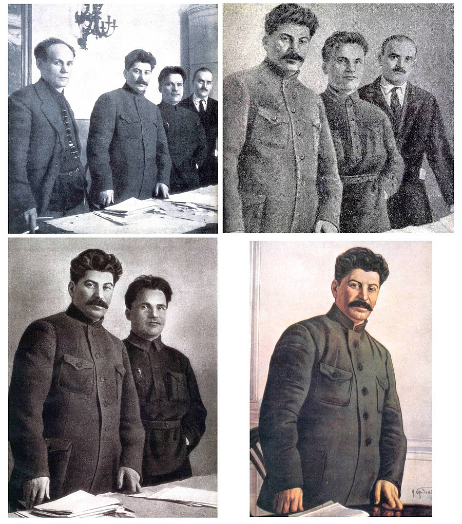 Советские манипуляции показаны на картинках и связаны с политической пропагандой   Источник: Википедия